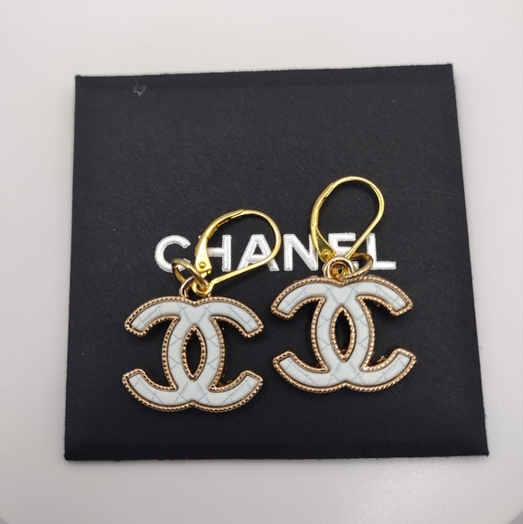 White Chanel Zipper pull Charms (2) - Picture 1 of 8
